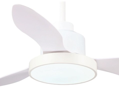 Ventilador De Techo Con Luz Hurricane Blanco