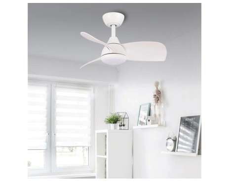 Ventilador De Sostre Amb Llum Medina Blanc