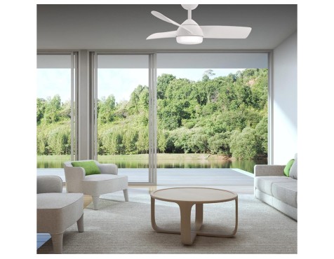 Ventilador De Techo Con Luz Sumatra Blanco