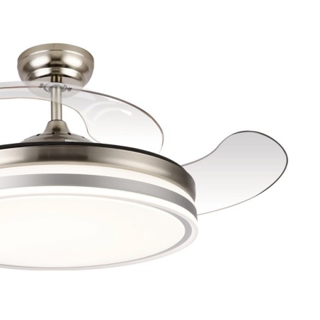 Ventilador De Sostre Amb Llum Calima 2s Níquel