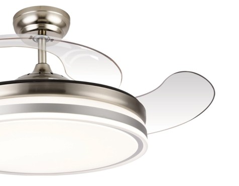 Ventilador De Sostre Amb Llum Calima 2s Níquel