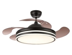 Ventilador De Techo Con Luz Calima 3s Negro