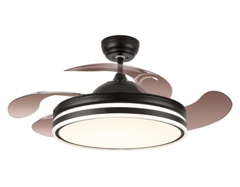 Ventilador De Techo Con Luz Calima 3s Negro