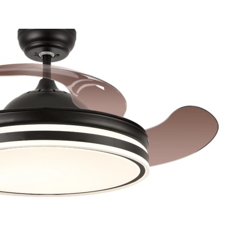 Ventilador De Techo Con Luz Calima 3s Negro
