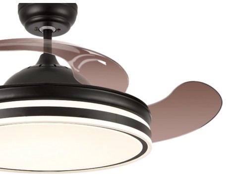 Ventilador De Techo Con Luz Calima 3s Negro