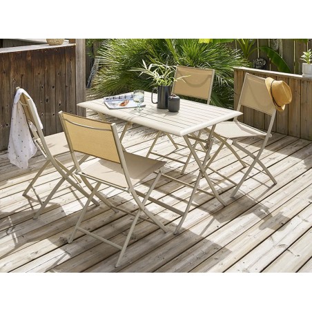 Silla Plegable Jardín Modula Arcilla