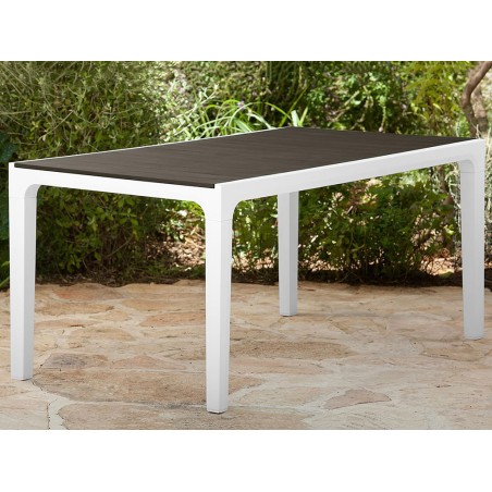Mesa Jardín Harmony Blanco Y Capuchino