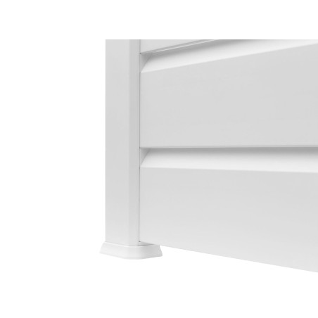 Base Poste Ángulo Pvc Cléa Blanco