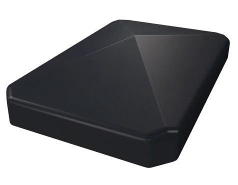 Tapa Poste Pvc Cléa Antracita