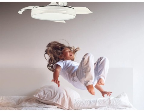 Ventilador De Sostre Amb Llum Anemoi Blanc