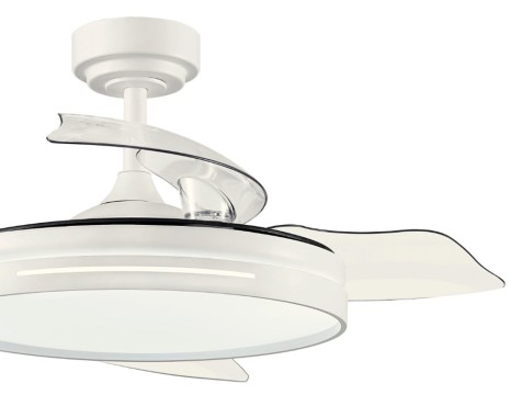 Ventilador De Techo Con Luz Anemoi Blanco