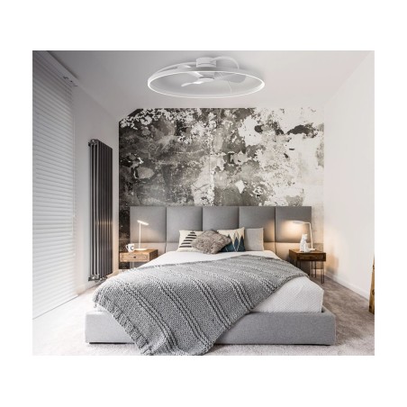 Ventilador De Sostre Amb Llum Anil Blanc