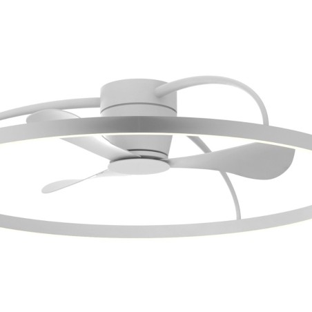 Ventilador De Techo Con Luz Anil Blanco