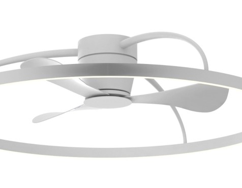 Ventilador De Techo Con Luz Anil Blanco