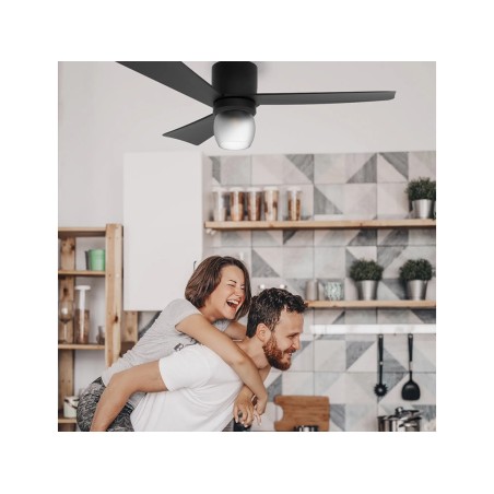 Ventilador De Sostre Amb Llum Bayamo Negre