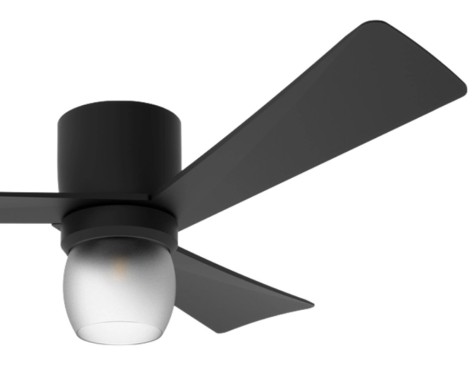 Ventilador De Sostre Amb Llum Bayamo Negre
