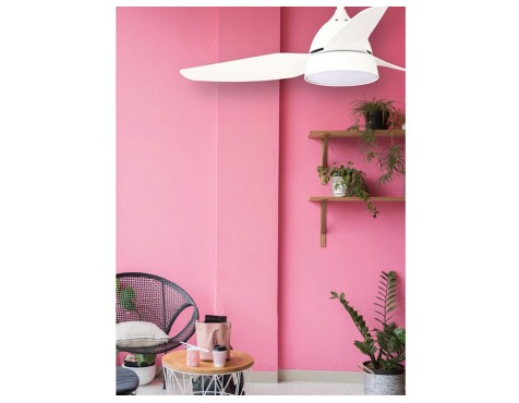 Ventilador De Techo Con Luz Brisa Blanco