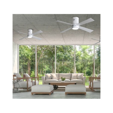 Ventilador De Techo Con Luz Buster Blanco