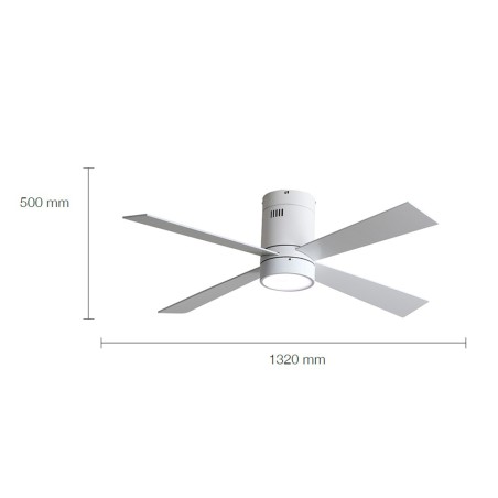 Ventilador De Sostre Amb Llum Buster Blanc