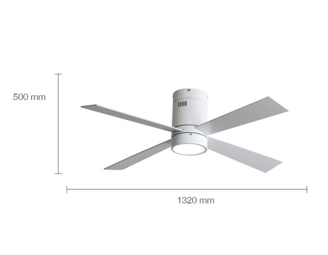 Ventilador De Techo Con Luz Buster Blanco