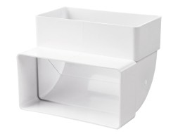 Colze Rectangular Vertical Pvc Blanc