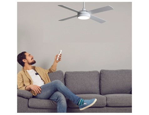 Ventilador De Sostre Amb Llum Diablo Blanc