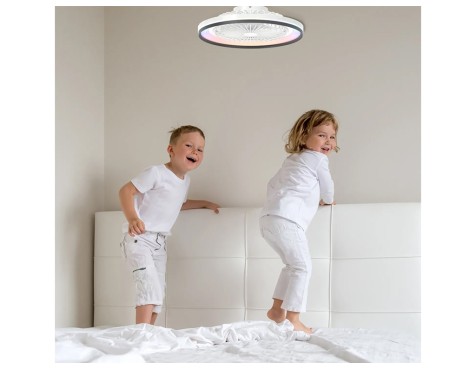 Ventilador De Sostre Amb Llum Elisi Blanc