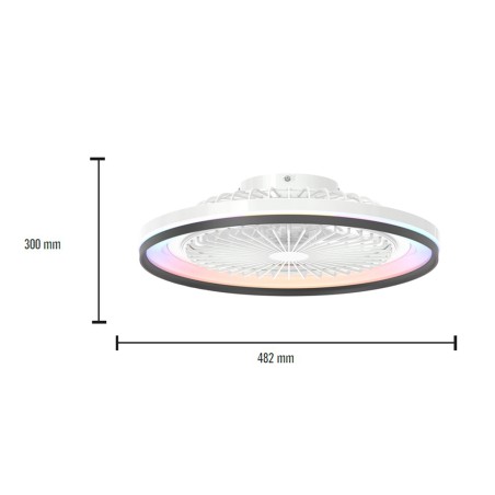 Ventilador De Sostre Amb Llum Elisi Blanc