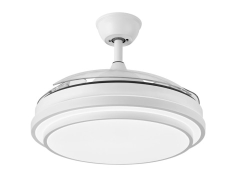 Ventilador De Techo Con Luz Eolos Blanc