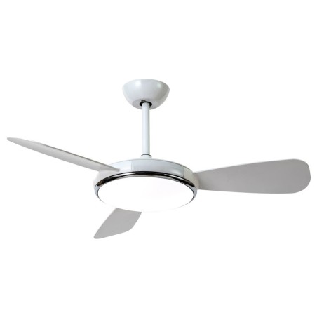Ventilador De Techo Con Luz Leste Blanco