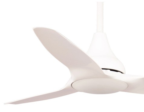 Ventilador De Techo Con Luz Leveche Blanco