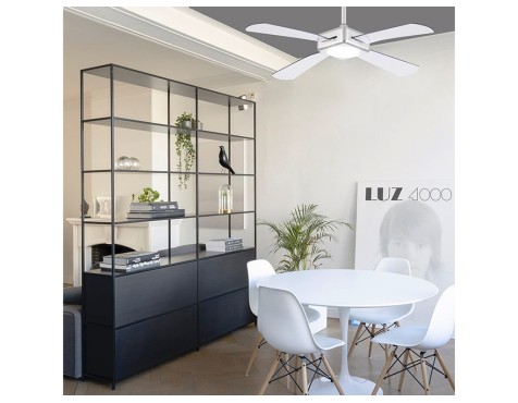 Ventilador De Sostre Amb Llum Maltemi Blanco