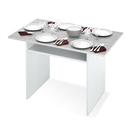 Mesa Cocina Plegable Tavolo Blanco Cemento