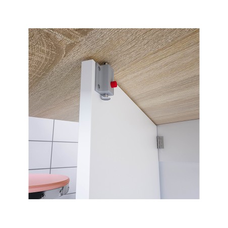 Mesa De Cocina Extensible Fly Roble Y Blanco