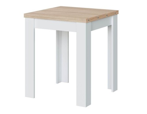  Mesa De Cocina Extensible Livre Roble Y Blanco