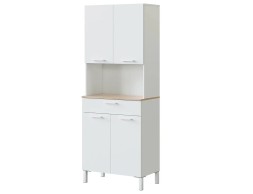 Mueble Auxiliar Cocina Roble Canadian Blanco Artik