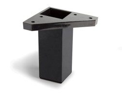 Pota Moble Abs Quadrada Negre 40X40X100Mm