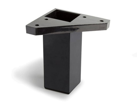 Pota Moble Abs Quadrada Negre 40X40X100Mm