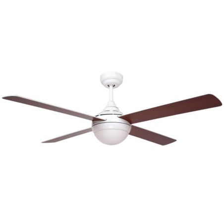 Ventilador De Techo Con Luz Blanco Baloo