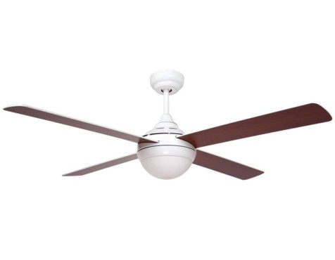 Ventilador De Techo Con Luz Blanco Baloo