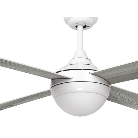 Ventilador De Techo Con Luz Blanco Baloo