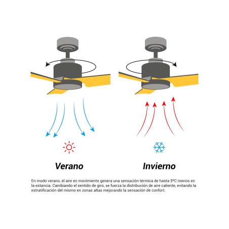 Ventilador De Techo Con Luz Rainbow M