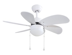 Ventilador De Techo Con Luz Larde Blanco
