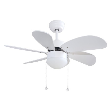 Ventilador De Techo Con Luz Larde Blanco