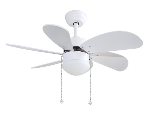Ventilador De Techo Con Luz Larde Blanco