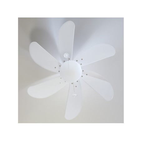 Ventilador De Techo Con Luz Larde Blanco