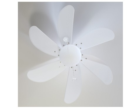 Ventilador De Techo Con Luz Larde Blanco