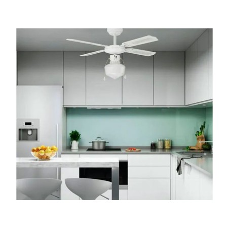  Ventilador De Sostre Amb Llum Blanc Barein