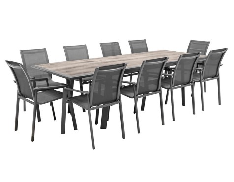 Mesa Extensible Pavane Gris Grafito