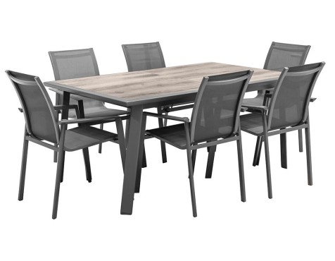 Mesa Extensible Pavane Gris Grafito